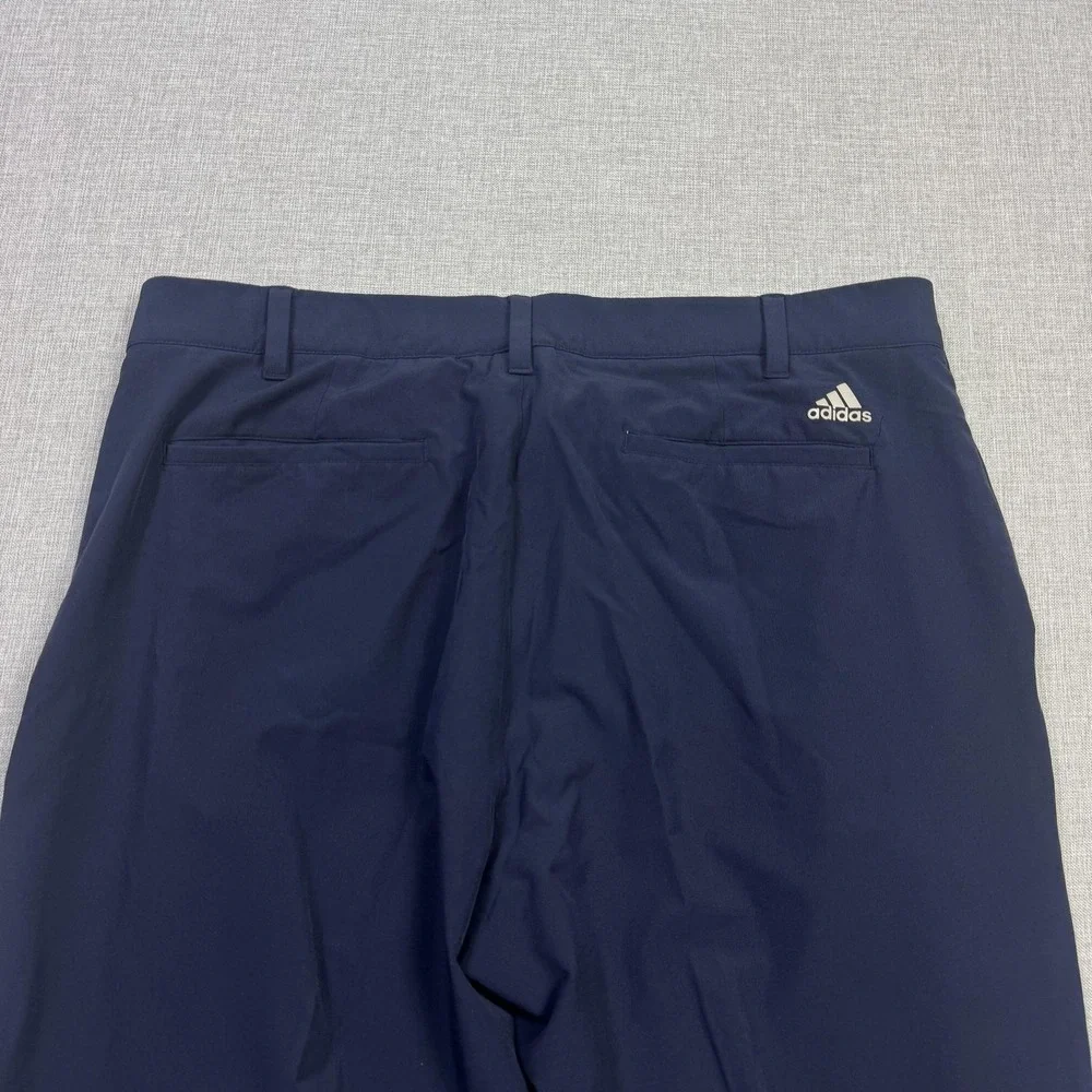 Adidas Golf Chino Dress Pants Mens 36x29 Blue Stretch Performance Pockets